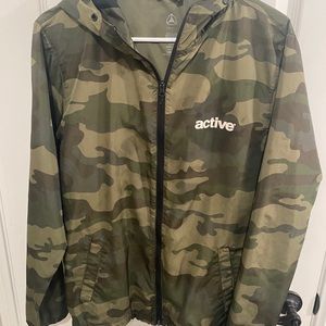 Active ride shop Green windbreaker jacket men’s size small